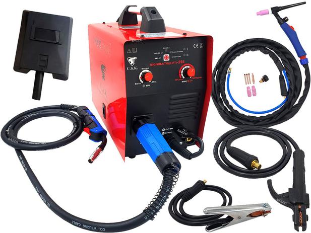 Maquina De Solda Inversora 255 Mig Tocha Tig Eletrodo Mma Multiprocesso Usk Menor preço em Maquina De Solda Inversora 255 Mig Tocha Tig Eletrodo Mma Multiprocesso Usk