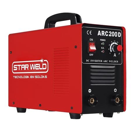 Maquina de Solda Inversora Star weld - ARC 200 Bivolt Menor preço em Maquina de Solda Inversora Star weld - ARC 200 Bivolt