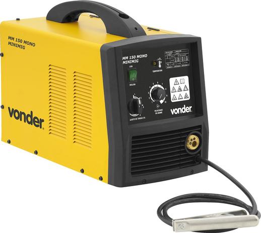 Maquina de solda mig mag 115a 220 volts monofásico sem acessórios minimag mm150 - Vonder Menor preço em Maquina de solda mig mag 115a 220 volts monofásico sem acessórios minimag mm150 - Vonder