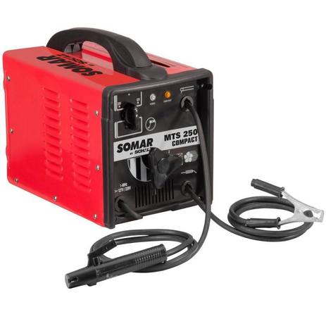 Máquina de Solda Transformador 250A Bivolt MTS 250 Compact SOMAR Menor preço em Máquina de Solda Transformador 250A Bivolt MTS 250 Compact SOMAR