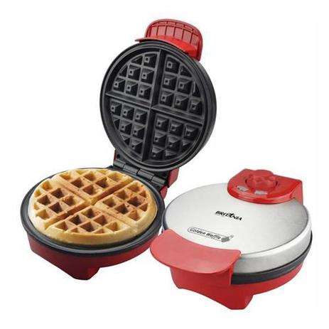 Máquina de Waffle Golden Porta-Fio Vermelha Britânia - 127V - Philco