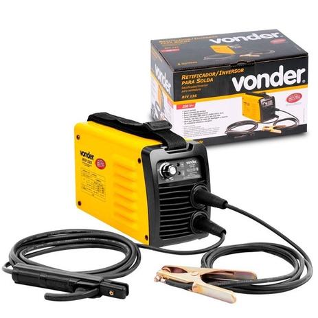 Máquina Retificadora Inversora Para Solda Riv135 220v - Vonder Menor preço em Máquina Retificadora Inversora Para Solda Riv135 220v - Vonder