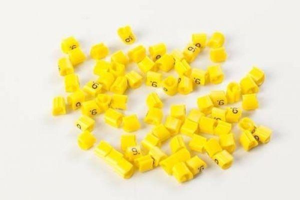 Marcador Anilha Amarelo p/ Cabo 4,0-16MM² MHG4/9 - HELLERMANNTYTON Menor preço em Marcador Anilha Amarelo p/ Cabo 4,0-16MM² MHG4/9 - HELLERMANNTYTON
