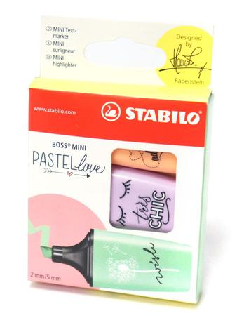 Marcador de Texto Boss Love Mini Pastel Kit com 3 Unidades Stabilo é boa?