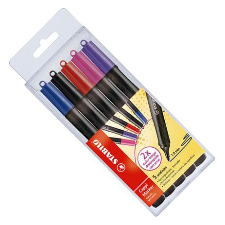 Marcador Permanente Cappi Estojo com 5 Cores Stabilo é boa?