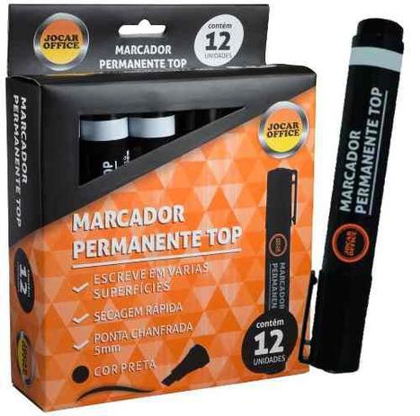 Marcador Permanente Top Preto Cx C/ 12 Jocar Office Menor preço em Marcador Permanente Top Preto Cx C/ 12 Jocar Office