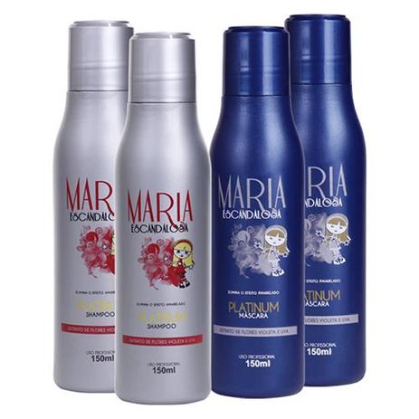 Maria Escandalosa 2 kit Shampoo e Máscara Matizadores Platinum Menor preço em Maria Escandalosa 2 kit Shampoo e Máscara Matizadores Platinum