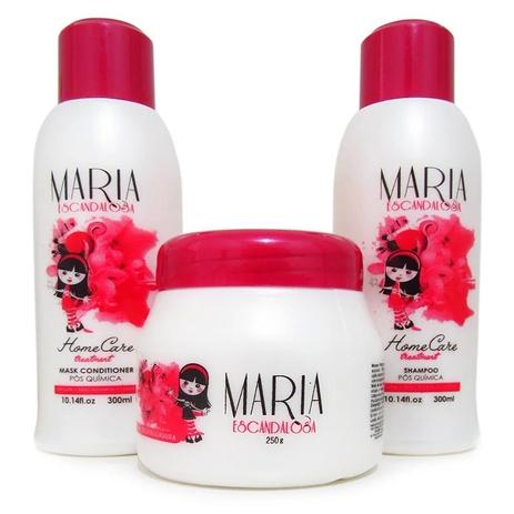 Maria Escandalosa - Kit Pós Progressiva (Shampoo + Condicionador + Máscara Revitalizadora 250g) Menor preço em Maria Escandalosa - Kit Pós Progressiva (Shampoo + Condicionador + Máscara Revitalizadora 250g)