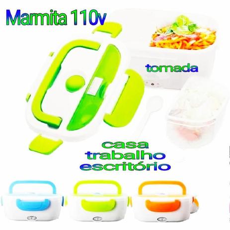 Marmita Aço Elétrica Aquece Alimentos Tomada 110v - Lunch Box Menor preço em Marmita Aço Elétrica Aquece Alimentos Tomada 110v - Lunch Box
