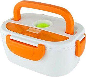 Marmita Elétrica Lunch Box Lancheira com Divisórias e Talher Bivolt Laranja - Dc importação Menor preço em Marmita Elétrica Lunch Box Lancheira com Divisórias e Talher Bivolt Laranja - Dc importação