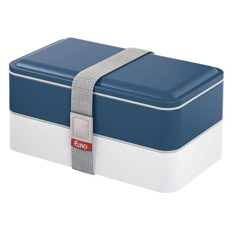 Marmita Fit Euro Home 2 Compartimentos 600ml Azul Menor preço em Marmita Fit Euro Home 2 Compartimentos 600ml Azul