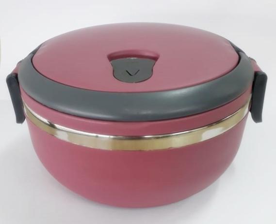 Marmita Inox E Lancheira Termica Vermelho Com Alca Kehome 6255 Menor preço em Marmita Inox E Lancheira Termica Vermelho Com Alca Kehome 6255