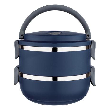 Marmita Lunch Box Azul 1.4 Litros Euro Home Menor preço em Marmita Lunch Box Azul 1.4 Litros Euro Home