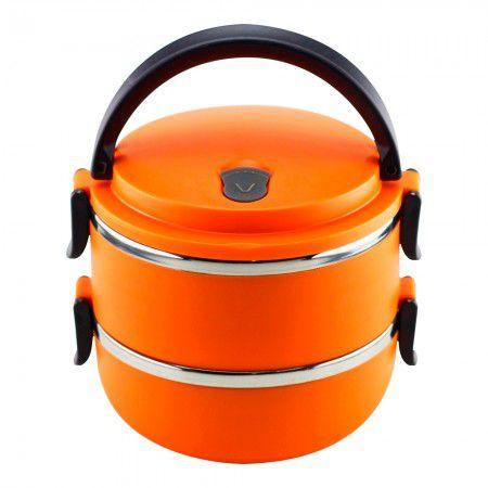 Marmita lunch box laranja gh303 - Globalmix Menor preço em Marmita lunch box laranja gh303 - Globalmix