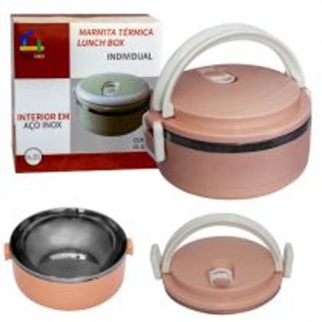 Marmita Térmica Lunch Box Com Trava Hermética - FUTURO BRASIL Menor preço em Marmita Térmica Lunch Box Com Trava Hermética - FUTURO BRASIL