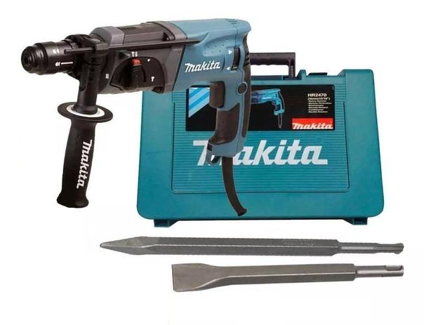 Martelete Combinado Sds Hr2470 800w Makita + Kit Acessórios Menor preço em Martelete Combinado Sds Hr2470 800w Makita + Kit Acessórios