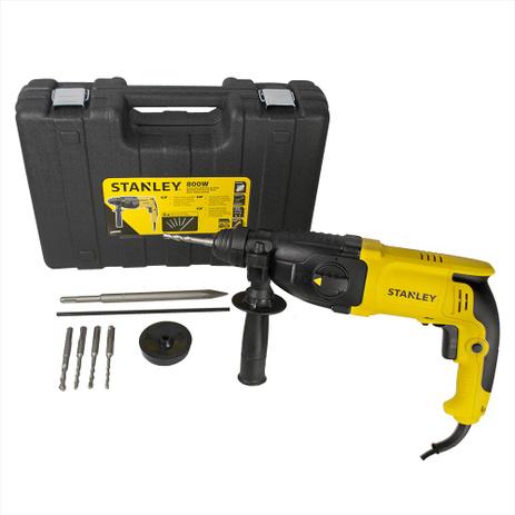 Martelete perfurador e rompedor 800 watts com acessórios - SHR263KA - Stanley (110V) Menor preço em Martelete perfurador e rompedor 800 watts com acessórios - SHR263KA - Stanley (110V)