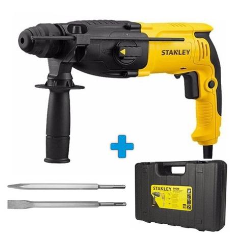 Martelete Perfurador rompedor 800W Stanley + Ponteiro + Talhadeira Menor preço em Martelete Perfurador rompedor 800W Stanley + Ponteiro + Talhadeira
