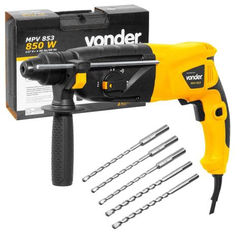 Martelete Perfurador / Rompedor MPV 853 127v Vonder + 5 Brocas de Brinde é boa?
