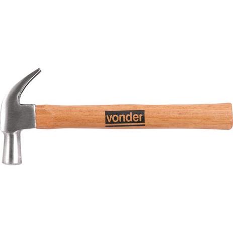 Martelo unha 23mm aço forjado polido cabo madeira - Vonder Menor preço em Martelo unha 23mm aço forjado polido cabo madeira - Vonder