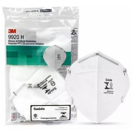 Máscara 3m Pff2 N95 9920h Kit 10 Unidades Com Nf Respirador Menor preço em Máscara 3m Pff2 N95 9920h Kit 10 Unidades Com Nf Respirador