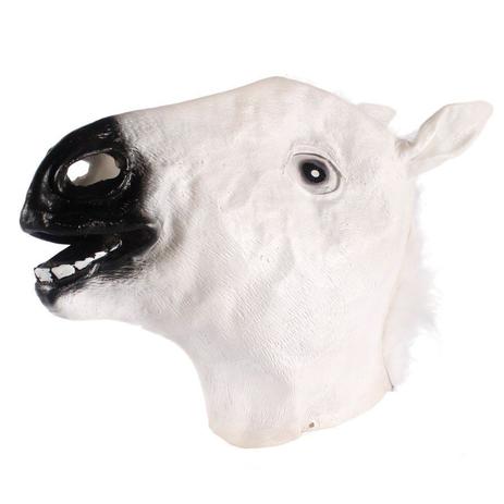 Máscara Cabeça de Cavalo Branca - Aluá festas Menor preço em Máscara Cabeça de Cavalo Branca - Aluá festas