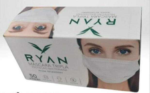 Máscara Cirúrgica Descartável - 50 unidades - Ryan Menor preço em Máscara Cirúrgica Descartável - 50 unidades - Ryan