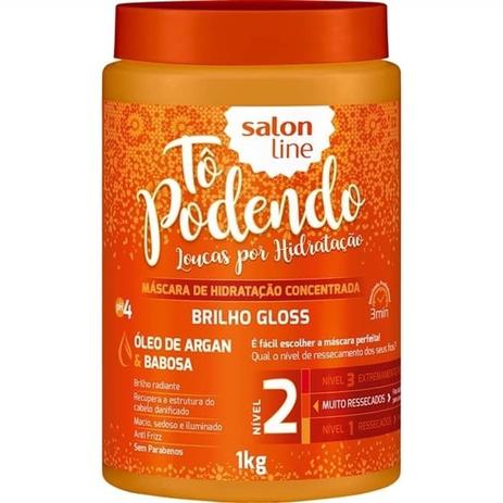 Máscara De Hidratação Brilho Gloss Nível 02 Tô Podendo Salon Line 1kg é boa?