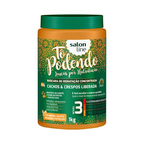 Máscara de Hidratação Cachos e Crespos Liberada Nível 3 Tô Podendo 1Kg - Salon Line Menor preço em Máscara de Hidratação Cachos e Crespos Liberada Nível 3 Tô Podendo 1Kg - Salon Line