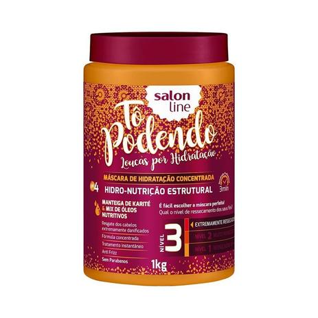 Máscara De Hidratação Hidro-nutrição Estrutural Nível 03 Tô Podendo Salon Line 1kg Menor preço em Máscara De Hidratação Hidro-nutrição Estrutural Nível 03 Tô Podendo Salon Line 1kg