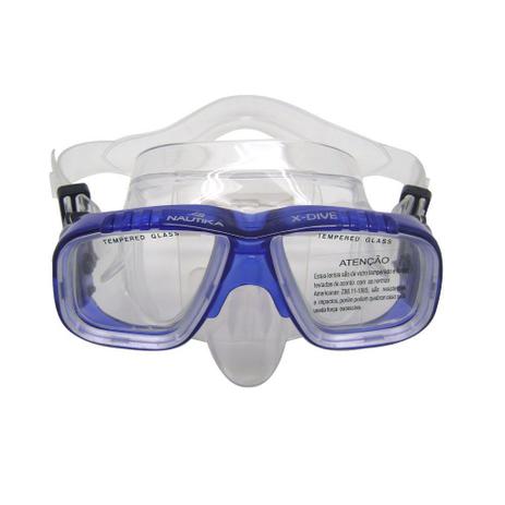 Máscara de Mergulho NTK X-Dive Azul - Nautika Menor preço em Máscara de Mergulho NTK X-Dive Azul - Nautika