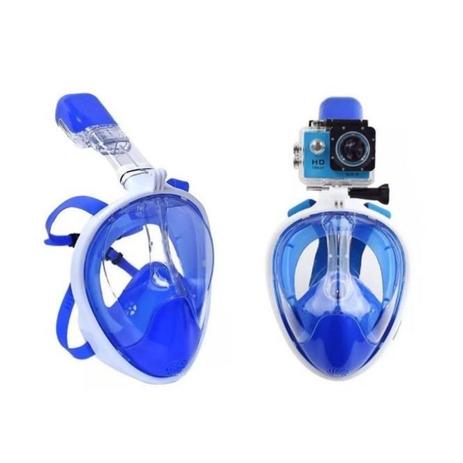 Máscara de Mergulho Subaquática Snorkel azul escuro S/M - Free breath Menor preço em Máscara de Mergulho Subaquática Snorkel azul escuro S/M - Free breath