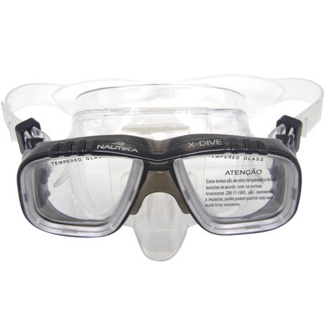 Máscara de Mergulho X-Dive Nautika com Lente Dupla e Protetor Nasal Preto Menor preço em Máscara de Mergulho X-Dive Nautika com Lente Dupla e Protetor Nasal Preto