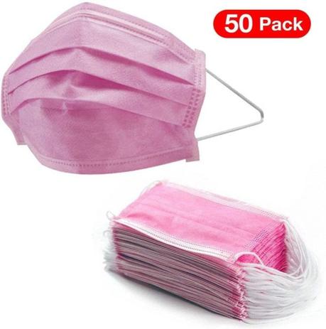 Máscara De Proteção Adulto  Rosa Descartável Tripla c/ 50 und - TNT PROTECTOR TRIPLA é boa?