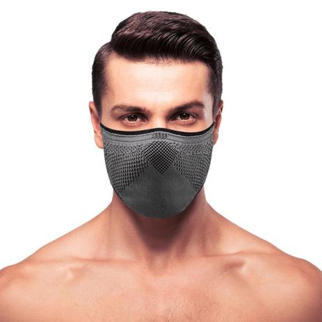 Máscara de Proteção Ebeus 3D Air Knit Cinza com Preto Tamanho G 1 Unidade - Ebeus Store Menor preço em Máscara de Proteção Ebeus 3D Air Knit Cinza com Preto Tamanho G 1 Unidade - Ebeus Store