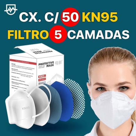 Máscara Descartável KN95 filtro de 5 camadas c/50 unidades - Heilongjiang Hanfangkang Pharm Menor preço em Máscara Descartável KN95 filtro de 5 camadas c/50 unidades - Heilongjiang Hanfangkang Pharm