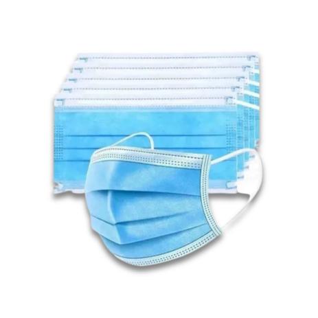 Mascara Descartável Tripla com Clipe Nasal 50un Azul - CNH Menor preço em Mascara Descartável Tripla com Clipe Nasal 50un Azul - CNH