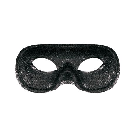 Menor preço em Máscara Essencial Básica Acessório Carnaval Com Glitter Preto - Cromus