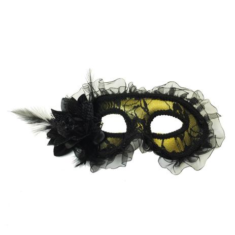 Máscara Gala Preto Acessório Carnaval Fantasia - Cromus Menor preço em Máscara Gala Preto Acessório Carnaval Fantasia - Cromus