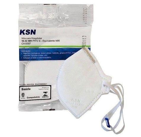 Máscara Hospitalar KSN - Cx c/ 10 uni - ANVISA - INMETRO Menor preço em Máscara Hospitalar KSN - Cx c/ 10 uni - ANVISA - INMETRO