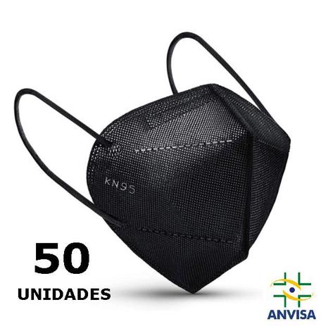 Máscara Kn95 Preta (ANVISA 82167630009) - 50 unidades - Texmed é boa?