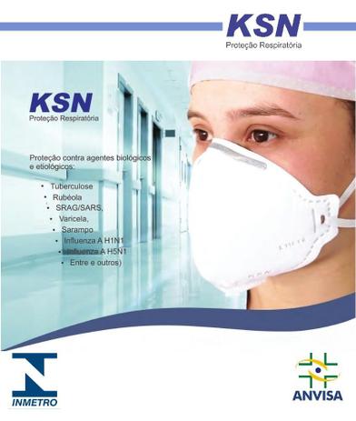 Máscara N95 PFF2 EPI Kit 10 Unidades Marca KSN Certificação ANVISA e INMETRO é boa?
