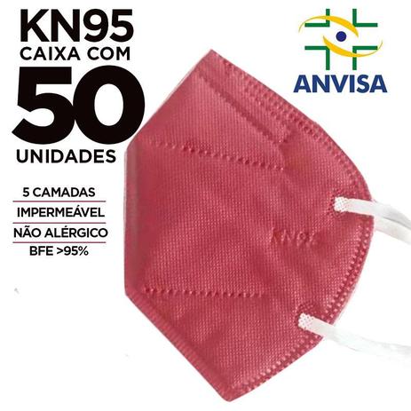 Máscara PFF2 / N95 / KN95 adulto rosa colorida - caixa 50 unidades 5 camadas meltblow BFE 98% + feltro de coton + tnt spunbond hospitalar hipoalergeni - EXMEDI é boa?