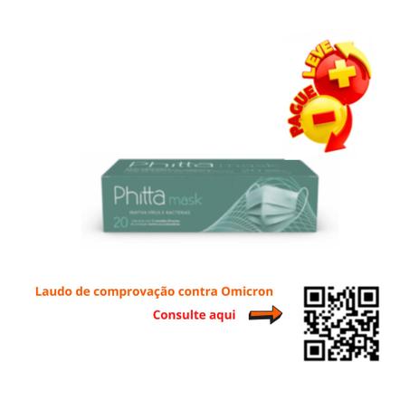 Máscara Phitta Mask Virucida 12 horas 20 unidades Menor preço em Máscara Phitta Mask Virucida 12 horas 20 unidades