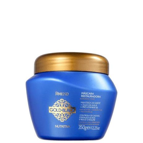 Mascara Restauradora Nutritiva Gold Black Amend - 350g Menor preço em Mascara Restauradora Nutritiva Gold Black Amend - 350g