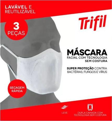 Máscara tecido lavável dupla (c/03 und) trifil é boa?