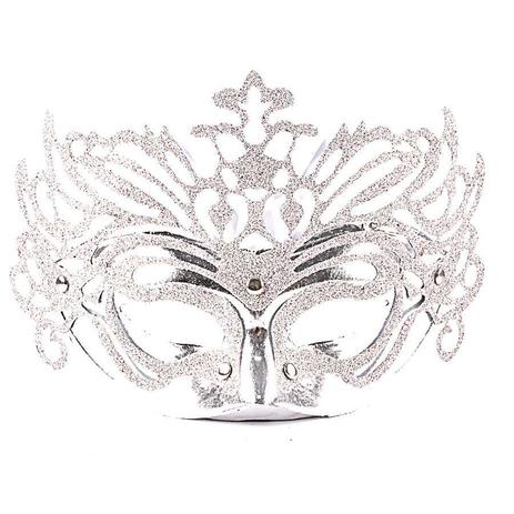 Máscara Veneziana Luxo - Prata - Aluá festas é ruim? Máscara Veneziana Luxo - Prata - Aluá festas é boa?