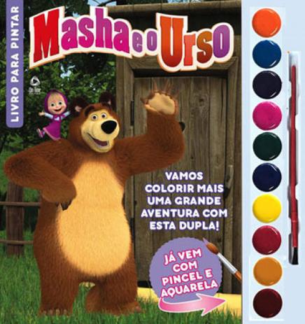 Masha e o urso - livro para pintar - vol. 1 - On line Menor preço em Masha e o urso - livro para pintar - vol. 1 - On line