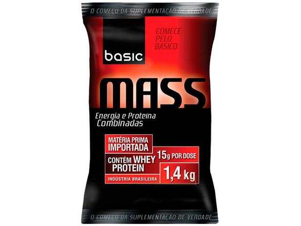 Mass - Energia e Proteínas Combinadas 1,4Kg - Basic Nutrition - Chocolate