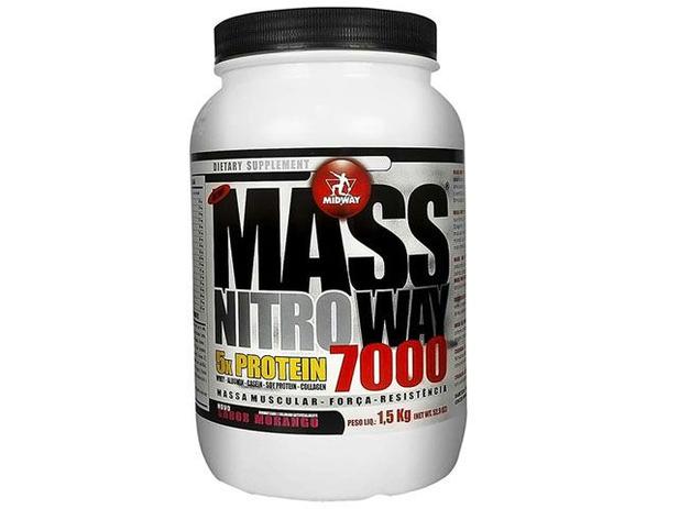 Mass Nitro Way 7000 1,5Kg Morango - Midway